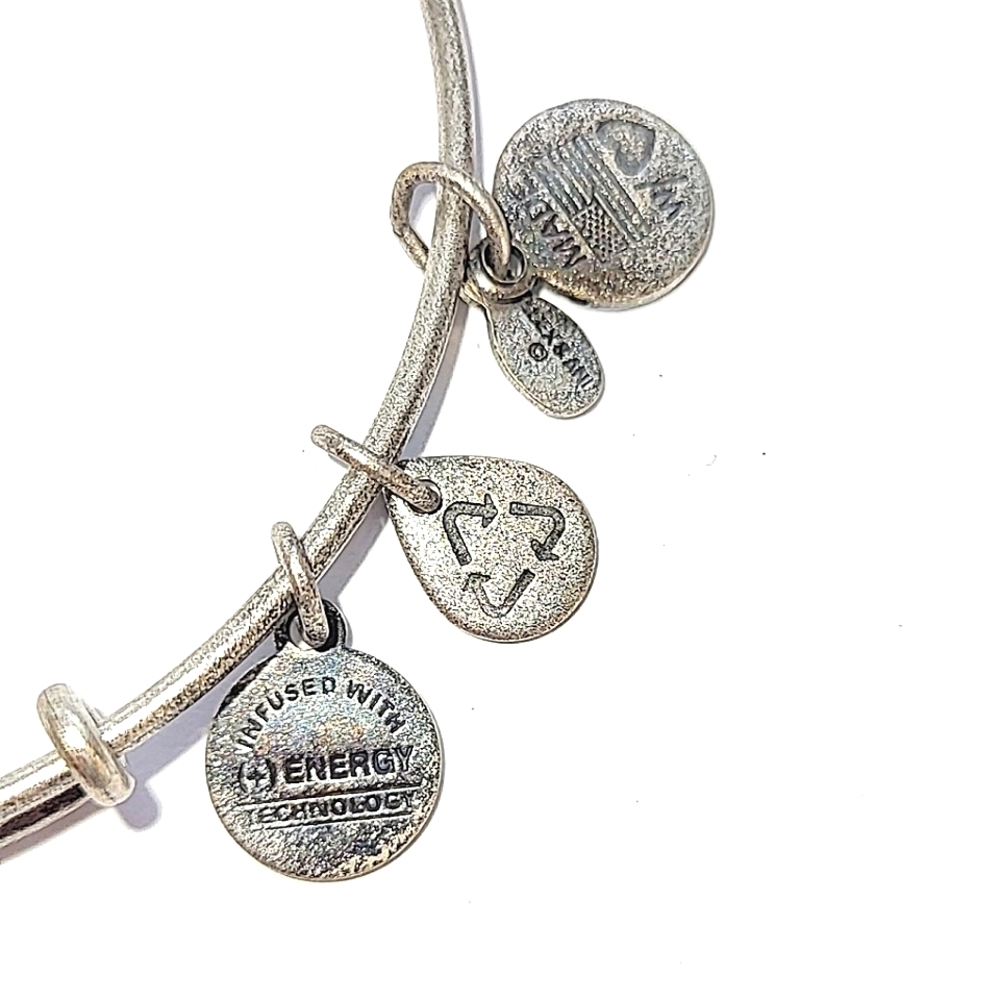 🦋 ALEX AND ANI "C" INITIAL BANGLE BRACELET - Picture 3 of 5